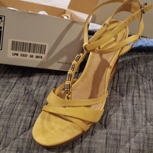 Yellow sandals